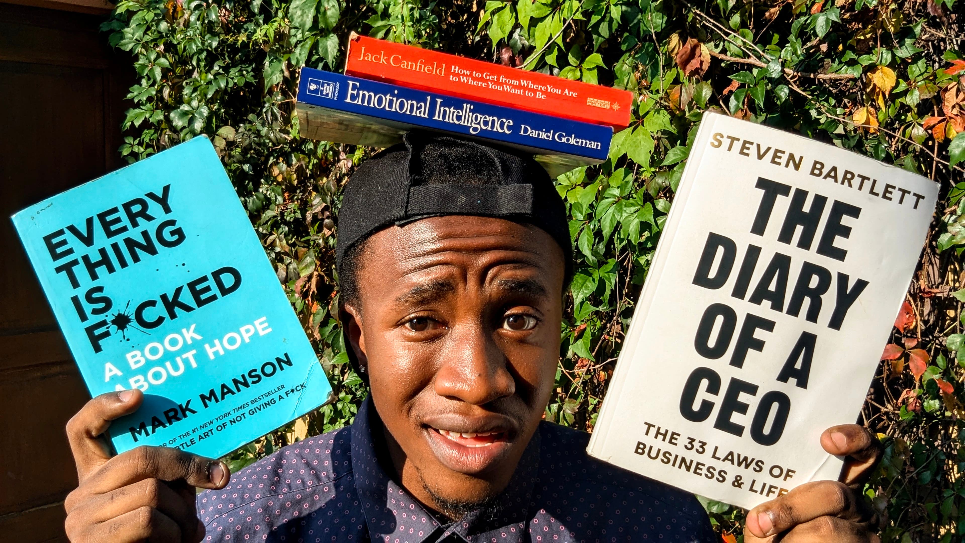 TK balancing his favourite career and mindset books